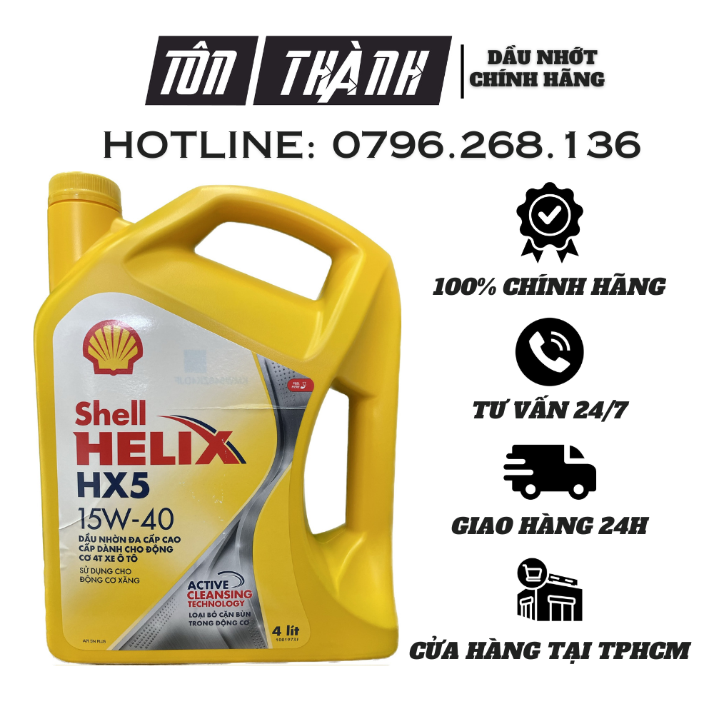 Dầu nhớt shell helix hx5 15w40