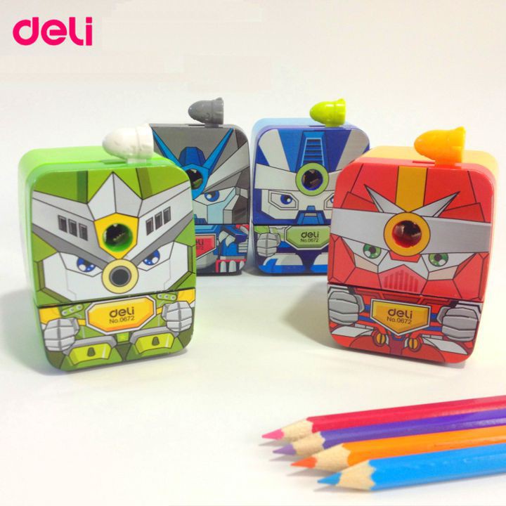 Gọt chì quay tay deli 672 - hình siêu nhân