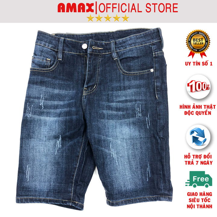 Quần short jean nam co giãn cao cấp quần bò nam ngắn SJ-T871
