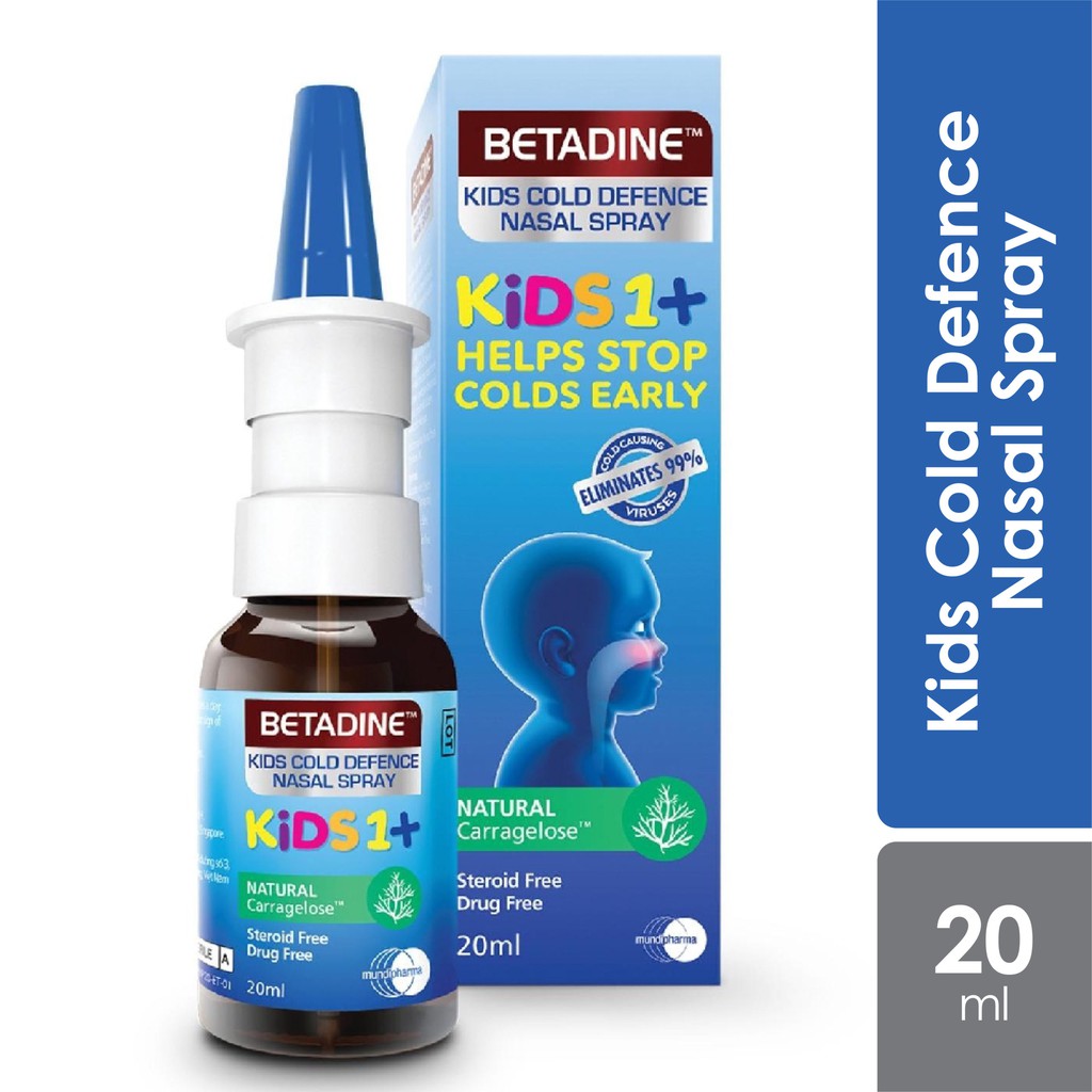Betadine cold defence nasal spray 20ml - dung dịch xịt mũi ngừa cảm cúm
