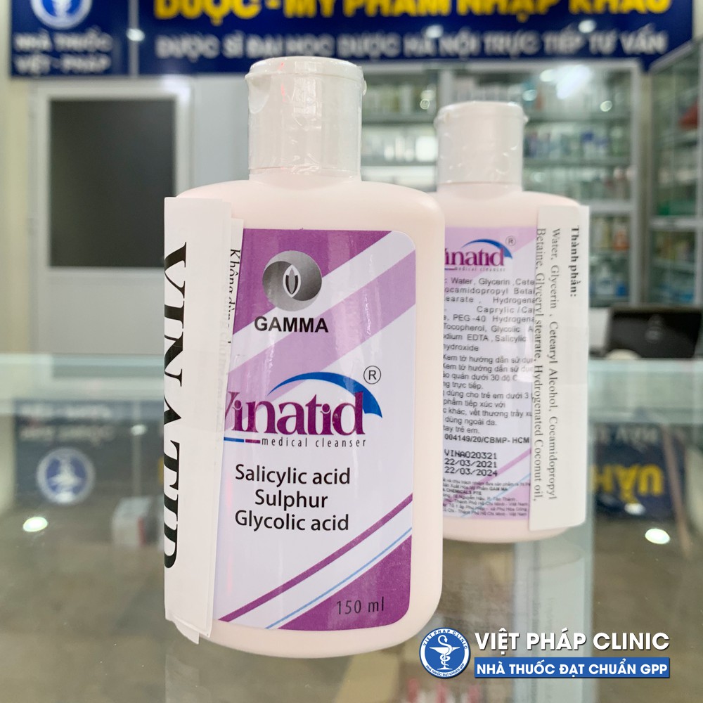 Sữa rửa mặt - sữa tắm vinatid 150ml