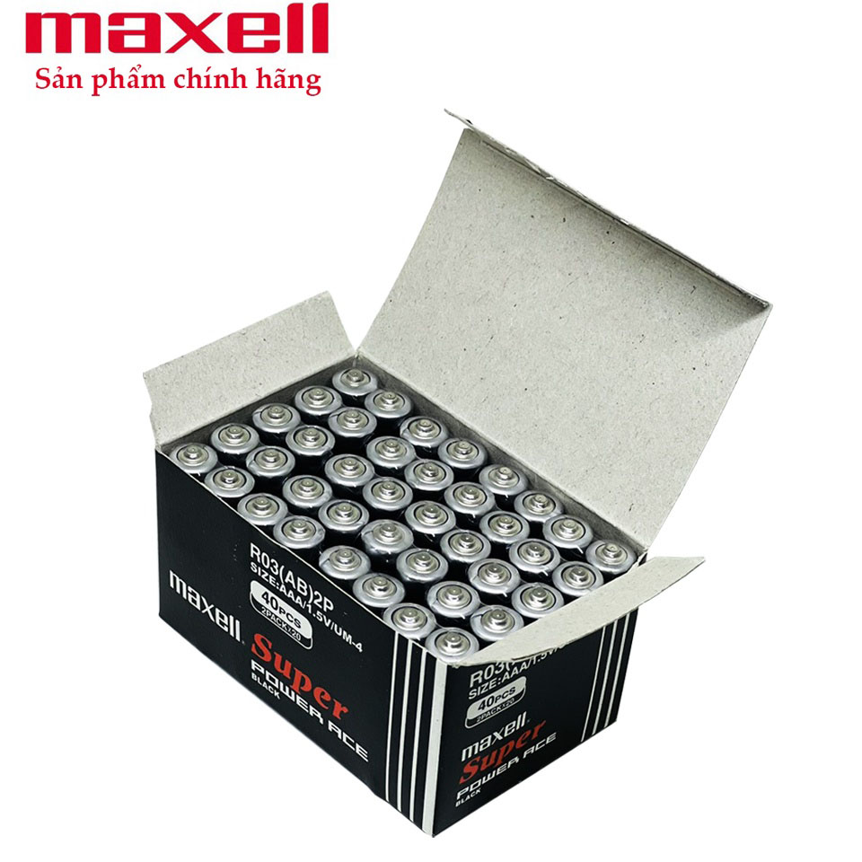 Hộp pin đũa aaa maxell r03p - hàng chính hãng