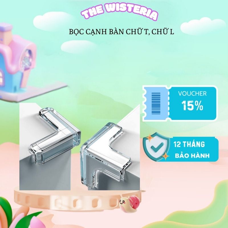Miếng bọc cạnh bàn silicon cao cấp bịt góc bàn tránh va đập an toàn cho bé - miếng bịt góc nhọn bàn chất nhựa dẻo tránh va chạm