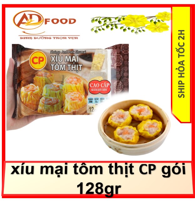Xíu mại tôm thịt cp gói 128gr thơm ngon dinh dưỡng