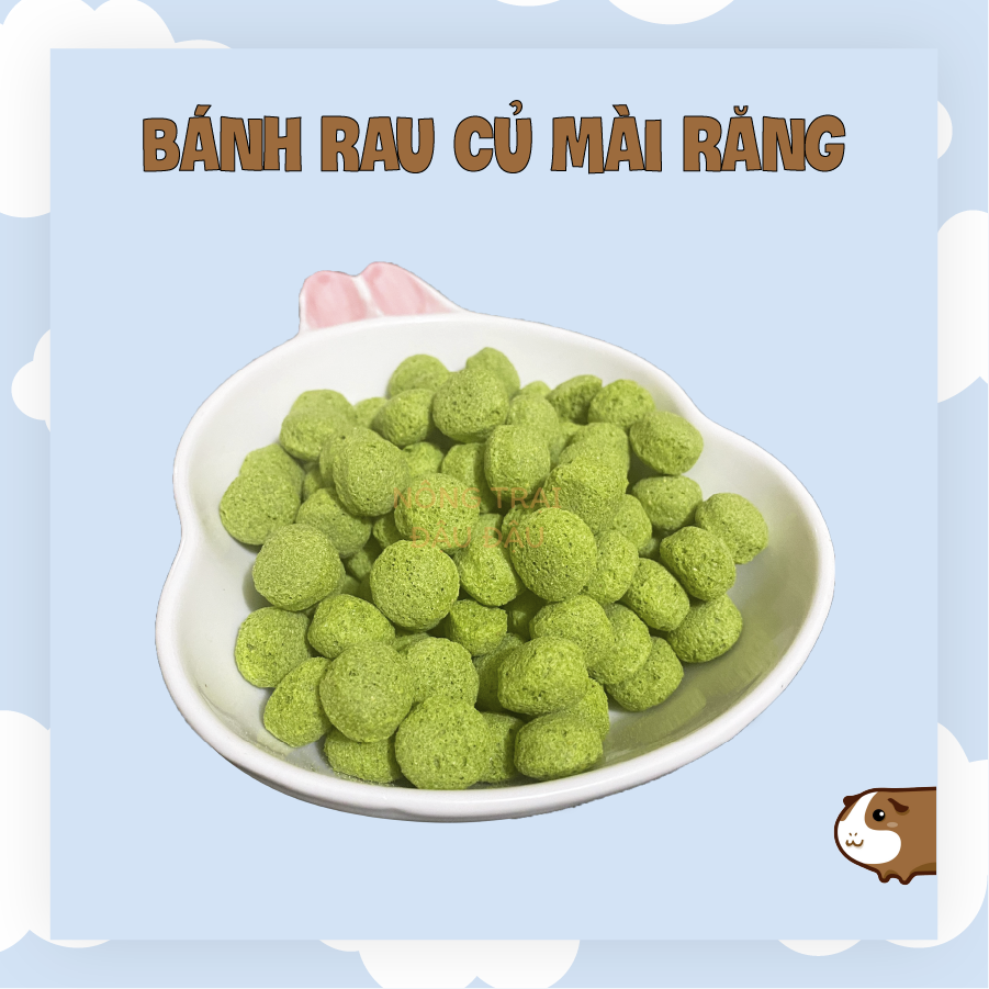 Bánh rau củ mài răng cho hamster, sóc