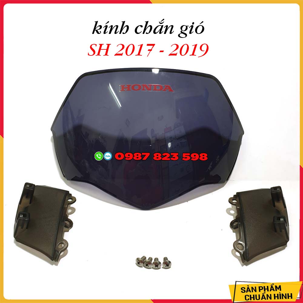 Kính chắn gió sh 2017 tới sh 2019 chính hãng motorart - chắn gió sh việt 17 - 19