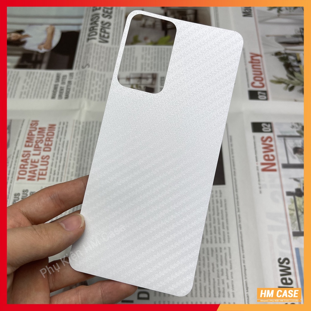 Dán carbon xiaomi redmi note 11 5g / 11 pro 5g / 11s / note 10 4g / note 10s / note 10 5g / note 10 pro