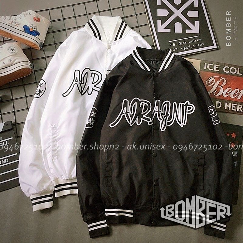 [HCM][Video + Ảnh thật] Áo khoác Bomber style bóng chày phối màu classic