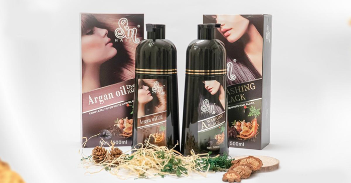 Dầu gội phủ bạc sin hair nhật bản chính hãng 500ml, thảo dược nhuộm đen tóc nâu tóc nhân sâm