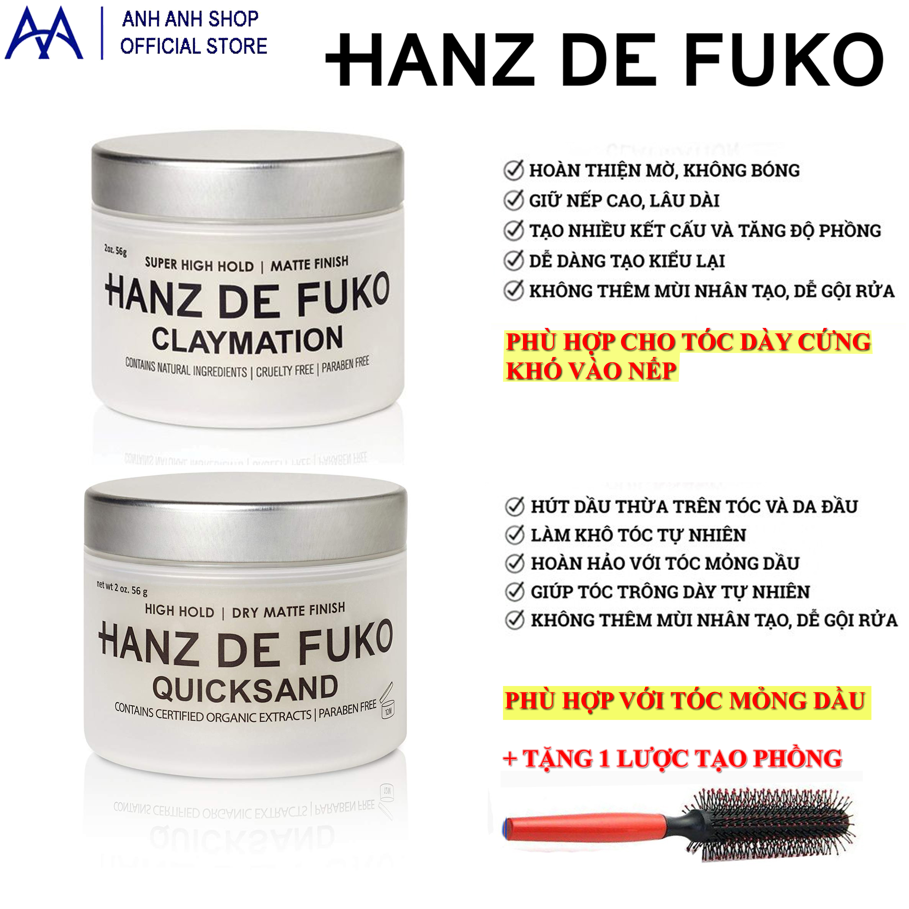 Sáp Hanz De Fuko Quicksand Giá Tốt T03/2023 | Mua tại 