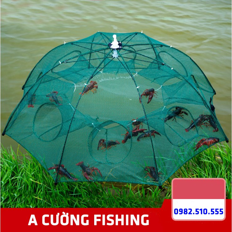 Lồng đánh bắt cá bát quái 6 - 8 - 12 - 16 cửa a cường