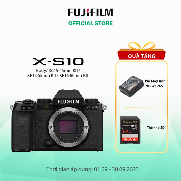 MGG đến 1.5trMáy ảnh kỹ thuật số Fujifilm XS10