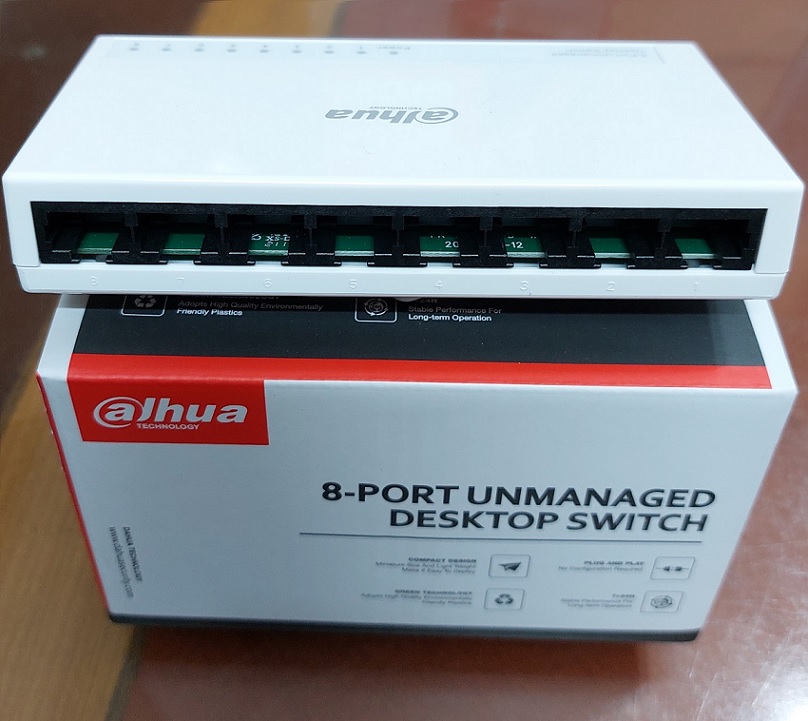 Bộ chia mạng switch 8 cổng dahua dh-pfs3008-8et-l 10/100mbps