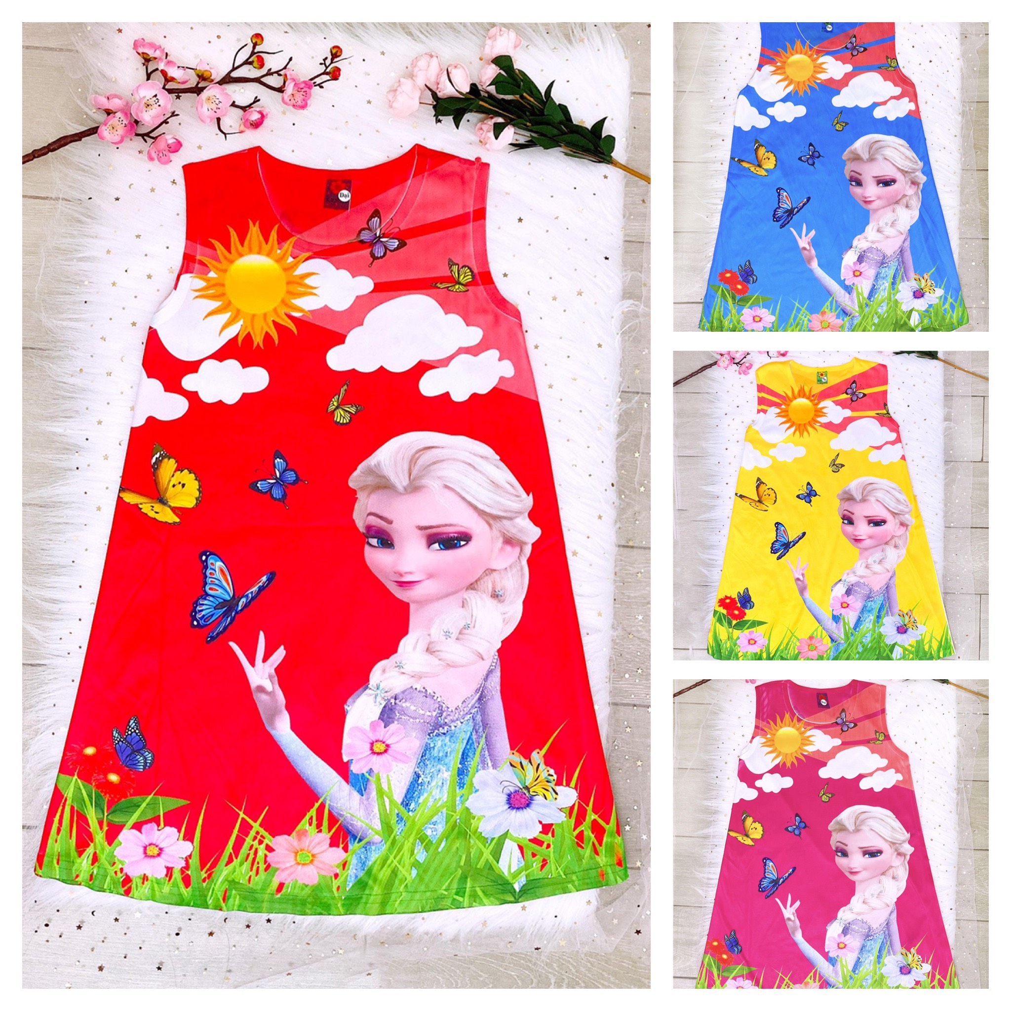 [HCM]ĐẦM CÔNG CHÚA ELSA CỰC XINH CHO BÉ GÁI TỪ 15-36KG (NHIỀU MÀU ẢNH THẬT)