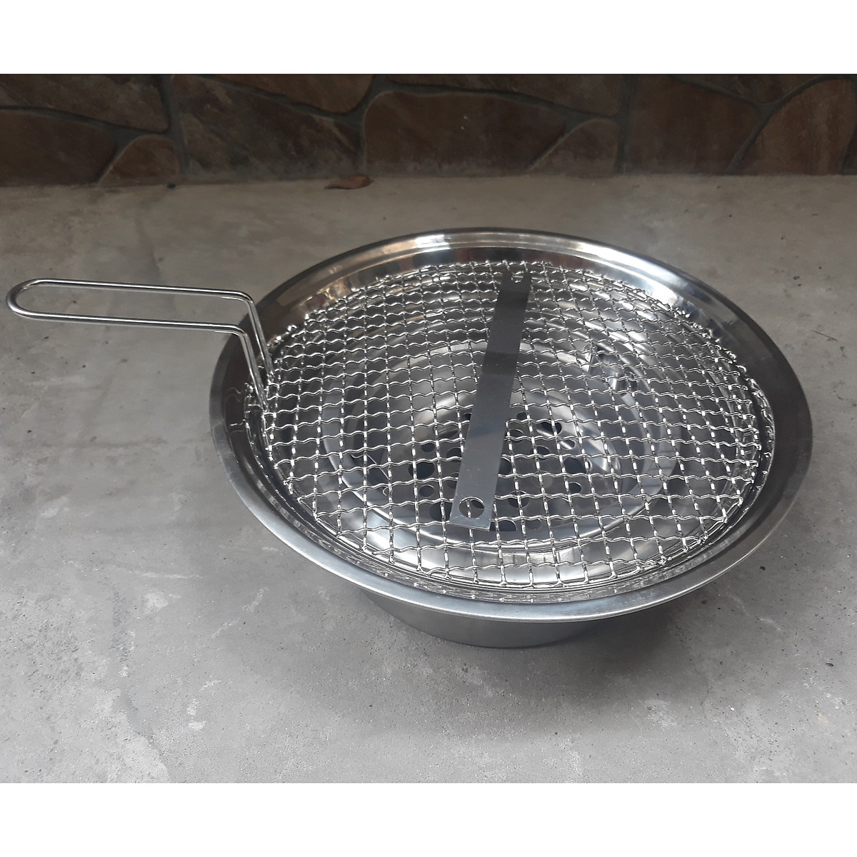 Bếp âm bàn cho quán bbq có vĩ nướng loại tốt dầy