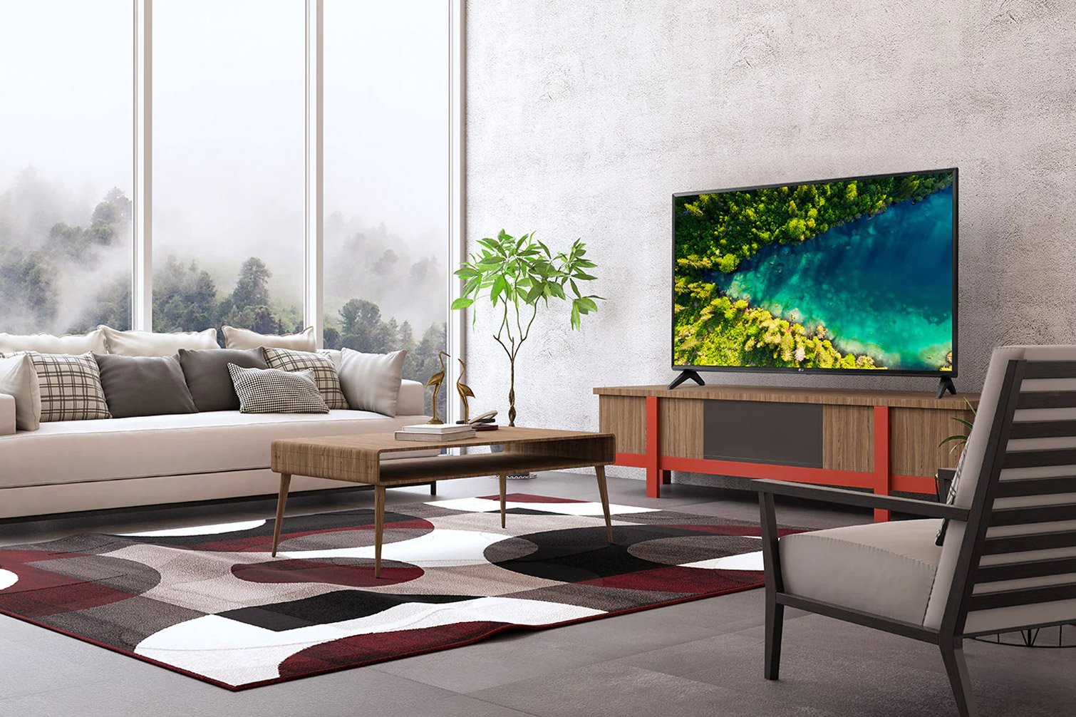 Smart tivi lg 32 inch 32lm575bptc thinq ai, điều khiển bằng giọng nói