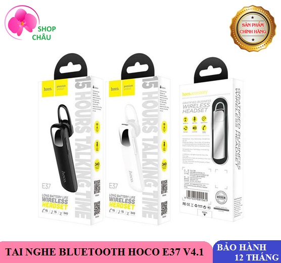 Tai nghe bluetooth hoco e37 wireless v4.1 - tai nghe không dây - bh 12 tháng
