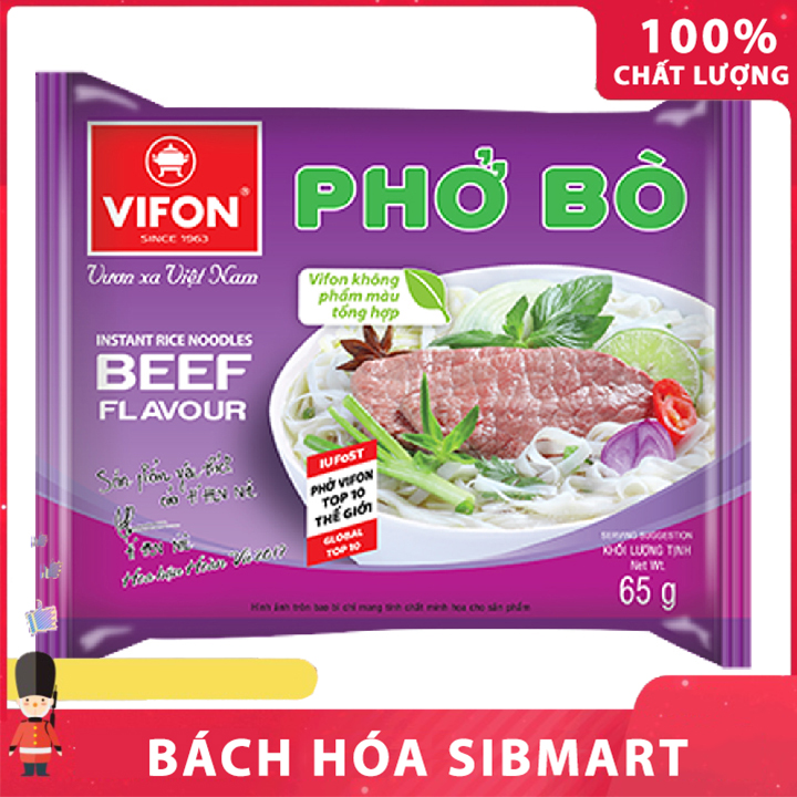Phở bò ăn liền Vifon 65g - Bách Hóa SibMart - SA0008