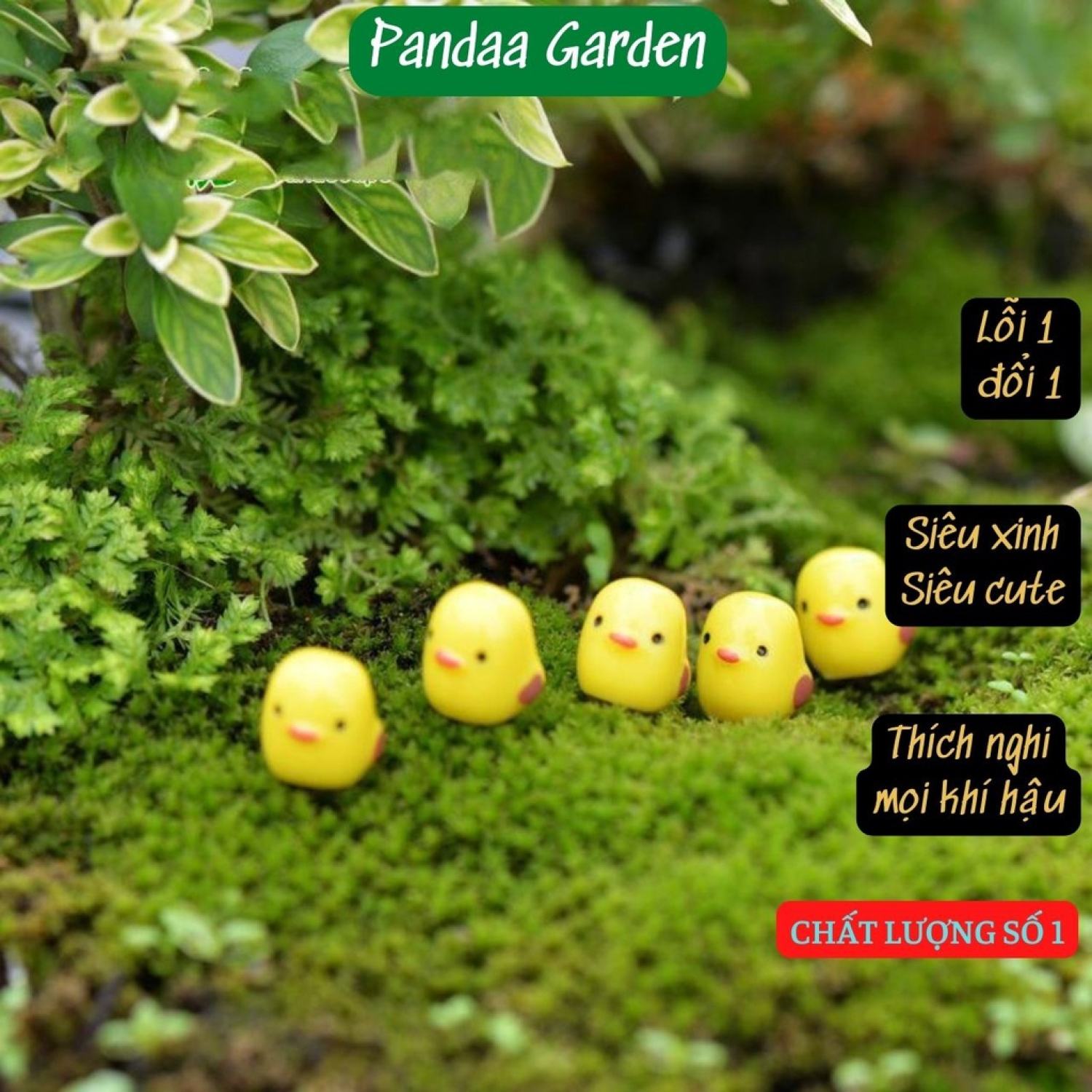 Phụ kiện trang trí chú gà con mini siêu cute, siêu đáng yêu.
