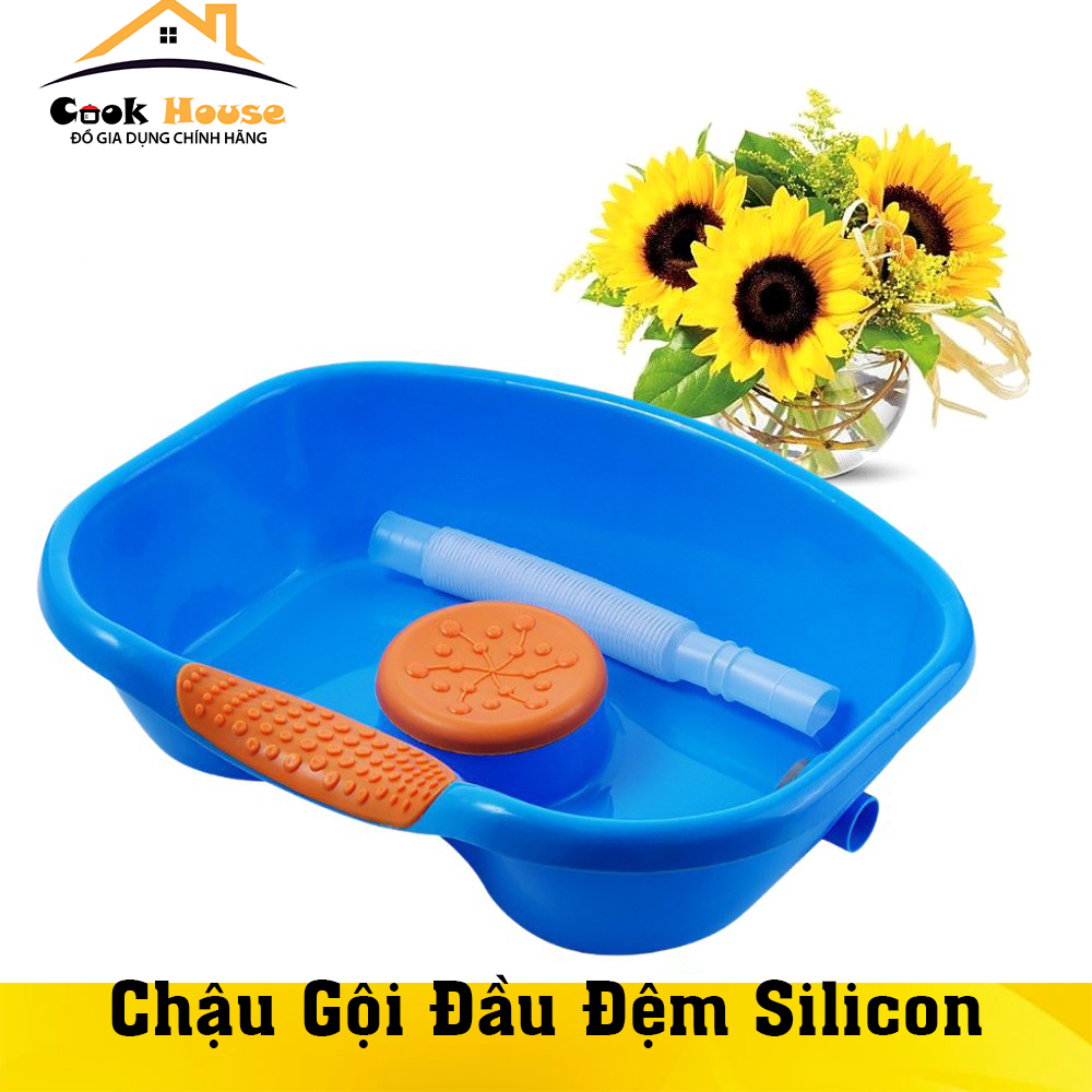 Chậu Gội Đầu Có Đệm Mát Xa Tại Giường, Tại Nhà, Thau Gội Đầu Cao Cấp Siêu Bền, Thau Gội Đầu Chất Liệu Nhựa Cao Cấp CookHouse Shop
