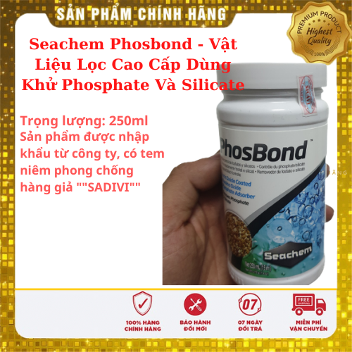 [Chính hãng] Seachem Phosbond 250ml - Vật Liệu Lọc Cao Cấp Dùng Khử Phosphate Và Silicate Cho Bể Cá