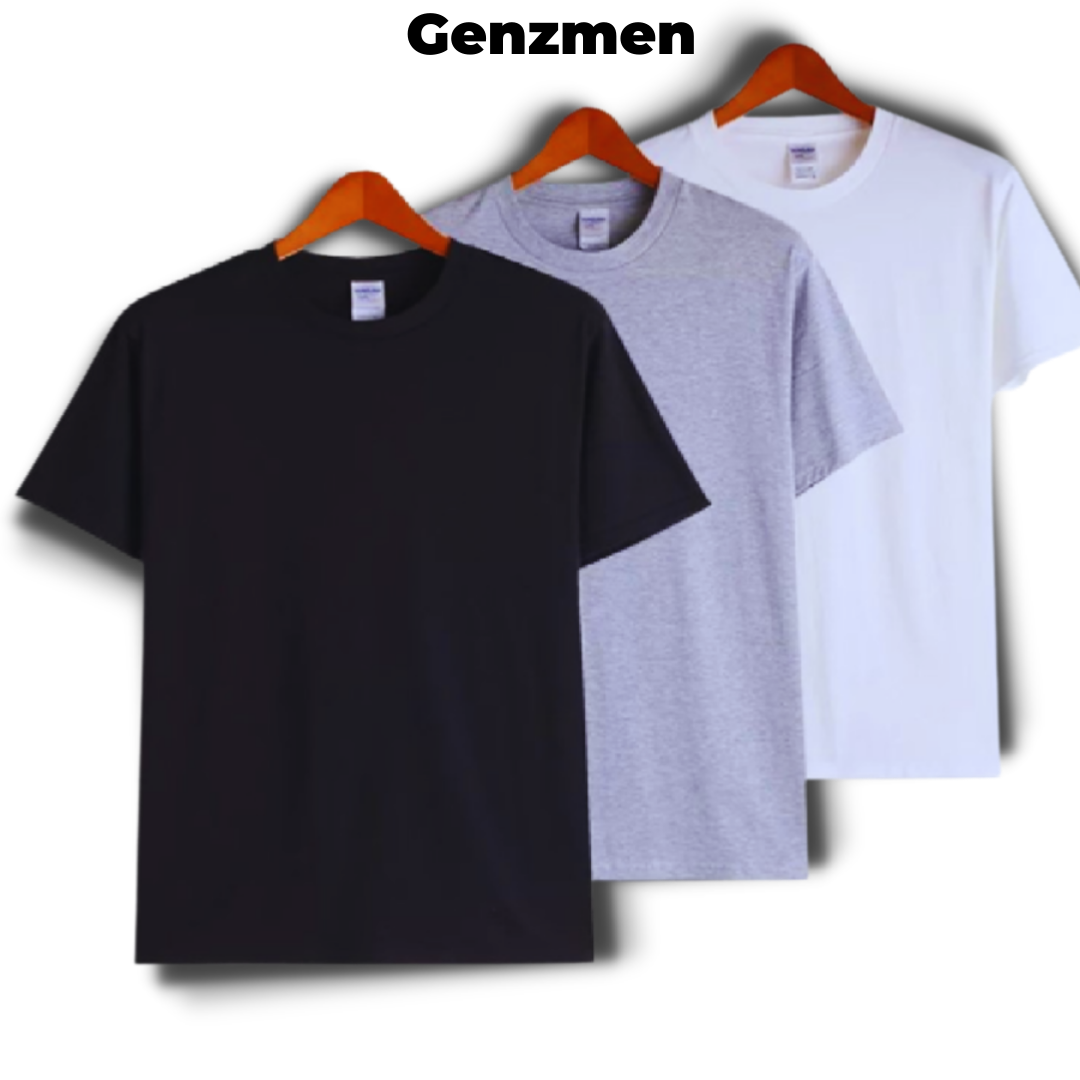 Combo 3 Áo thun trơn |  Áo thun Nam Nữ form rộng vải cotton thoáng mát hút mồ hôi cho mọi lứa tuổi từ 35 đến 85kg