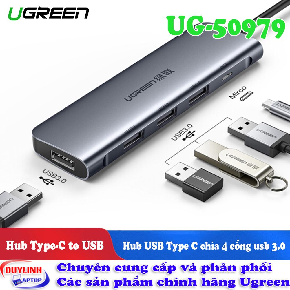 Hub usb type c 3 cổng usb hãng ugreen ug-50979