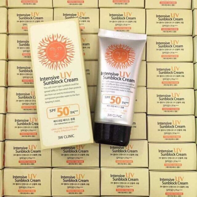 [HCM]Kem Chống Nắng Hàn Quốc Intensive Uv Sunblock 3W Clinic