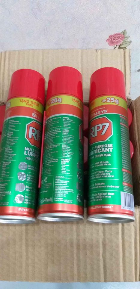 Com bo 5 Chai xịt chống rỉ sét và bôi trơn đa dụng RP7 ( 175g )  - Dầu chống rỉ ,bôi trơn cao cấp