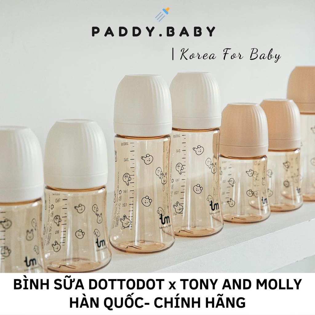 Bình sữa Tovi and Molly Bình sữa Thỏ và Sóc Bình sữa Dot Bundy Dot Rami