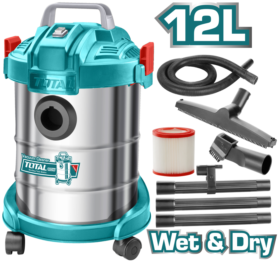 Máy hút bụi 12 lít 800w total tvc14122