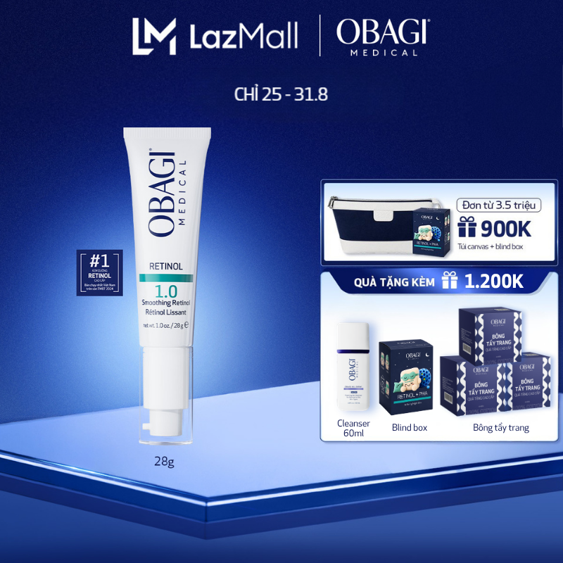 Kem Dưỡng Làm Mờ Nếp Nhăn, Mờ Thâm  Làm Đều Màu Da Obagi Retinol 1.0