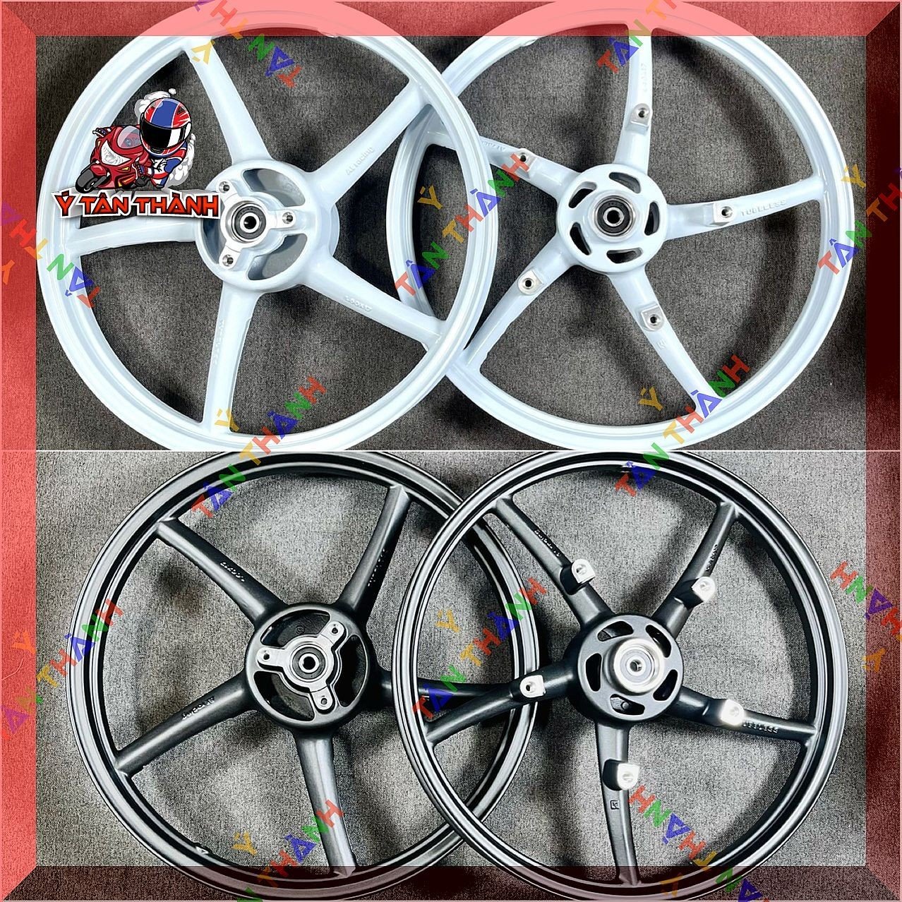 Mâm 5 cây Satria,Raider Fi dùng đĩa zin MS47