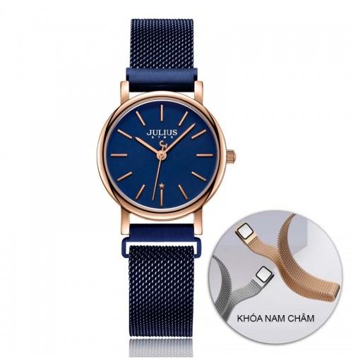 Đồng hồ nữ dây nam châm js-024d julius star kính saphire