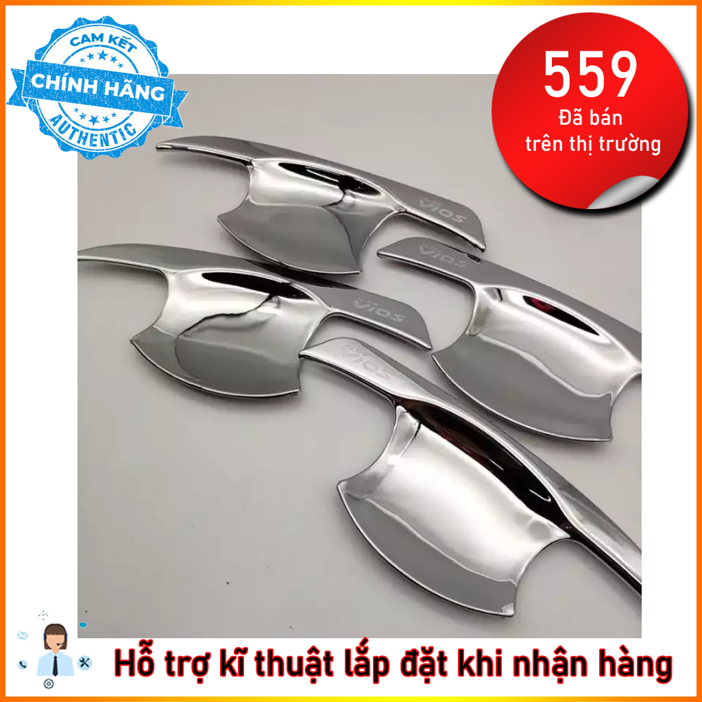 Bộ 4 hõm cửa xe toyota vios 2019-2020-2021-2022