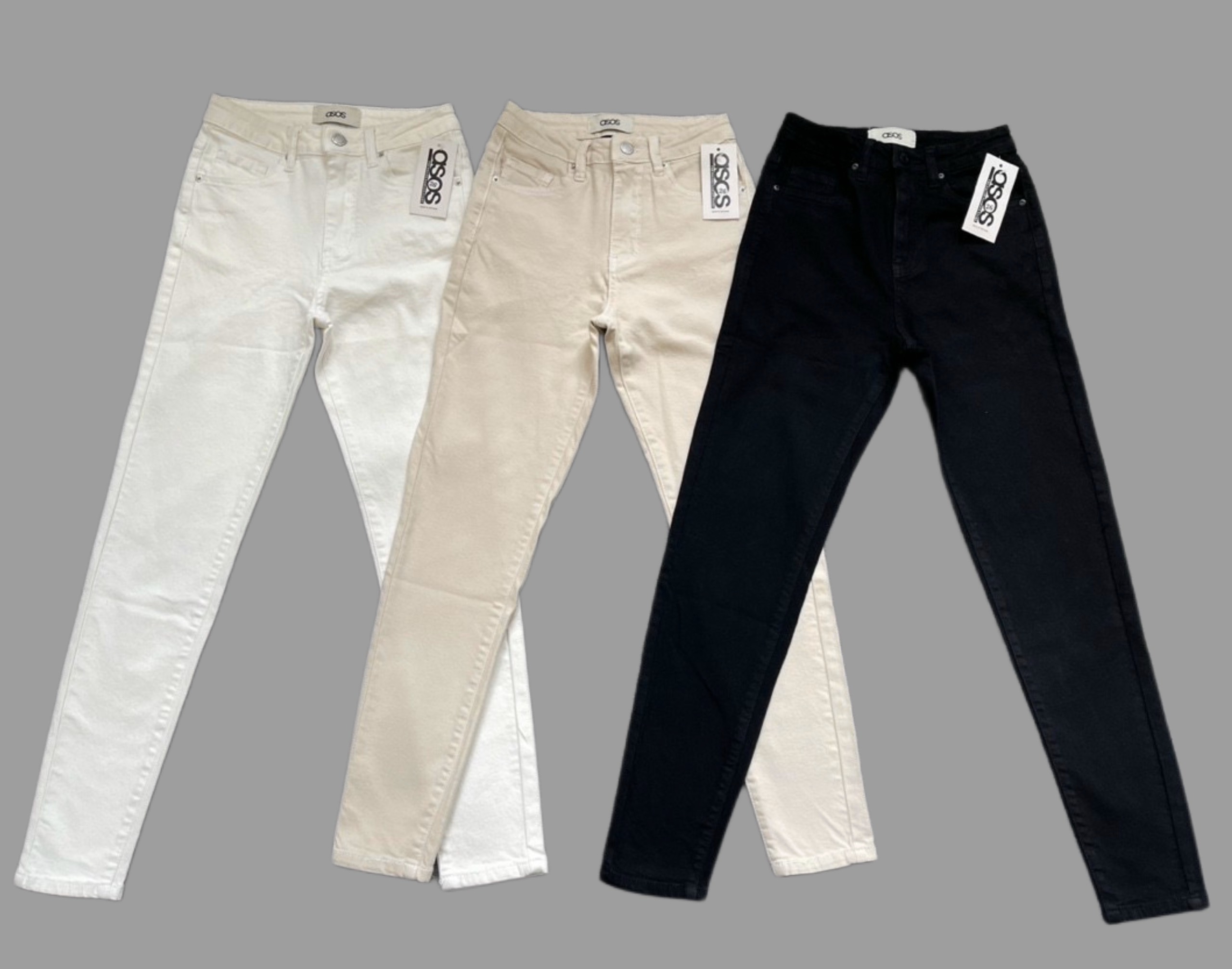 Quần jeans skinny đen trơn xuất xịn- móm store