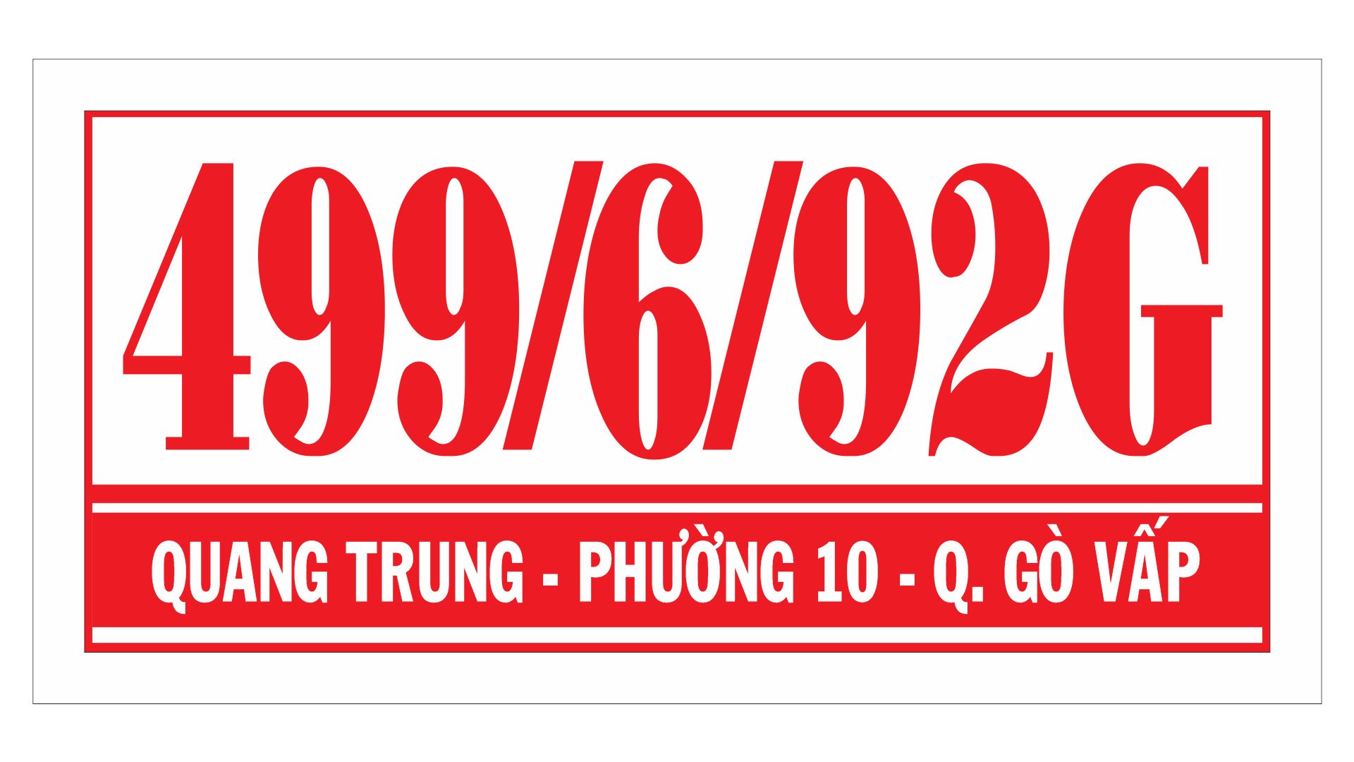 Bảng số nhà Mica