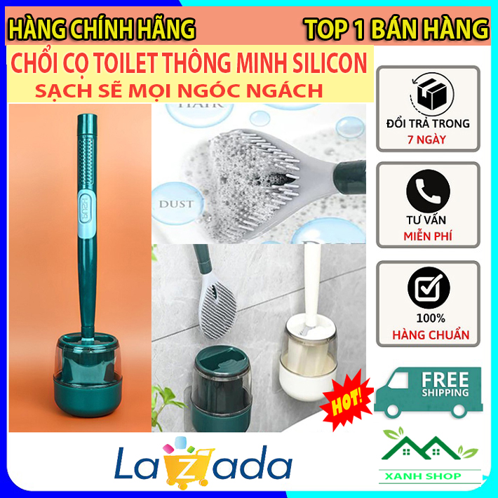 Chổi cọ toilet bằng silicon, Chổi cọ bồn cầu làm sạch mọi ngóc ngách, Cọ vệ sinh cao cấp thông minh, Bàn chải chà rửa toilet, Bàn chải vệ sinh đa năng có bình đựng xà phòng, Dụng cụ cọ vệ sinh có thể gắn tường tiện lợi