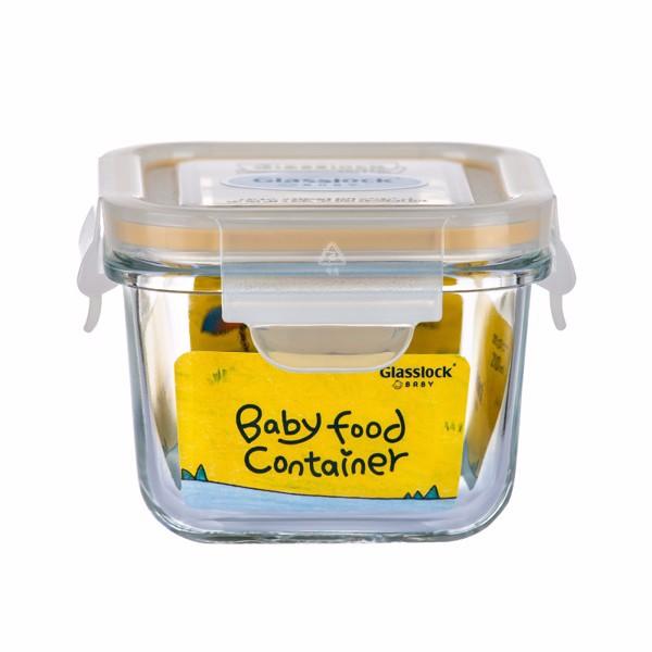 Hộp thủy tinh cường lực Glasslock hình vuông 210ml, kín hơi, tiện dụng - Made in Korea