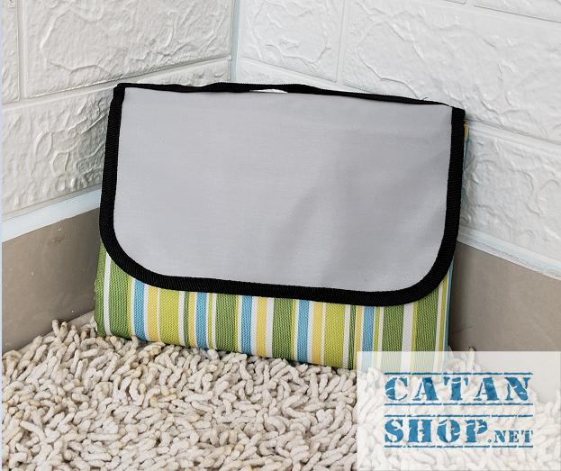 [HCM]Bạt trải cắm trại 1M5 * 2M xếp gọn thảm trải đi phượt picnic 3 lớp chống thấm tuyệt đối có quai xách cao cấp