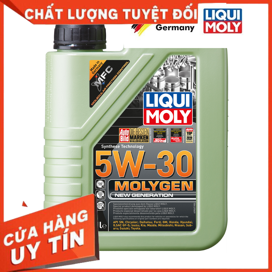 [Chính hãng] Nhớt Liqui Moly 5W30 Molygen 1L, nhớt liqui 5W30 dùng cho xe tay ga và ô tô chai 1L đến từ Đức dầu nhớt chuyên dụng cho động cơ