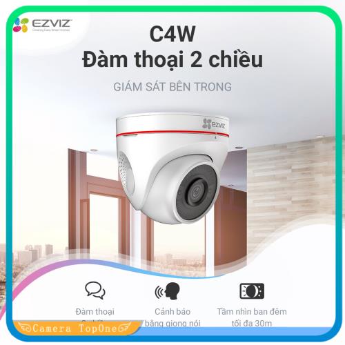 [NHÀ PHÂN PHỐI BH 2 NĂM FREESHIP 20K]Camera wifi ngoài trời thông minh ezviz c4w cs-cv228-a0-3c2wfr - fullhd 1080c tự điều chỉnh trong quá trình truyền dữ liệu qua mạng
