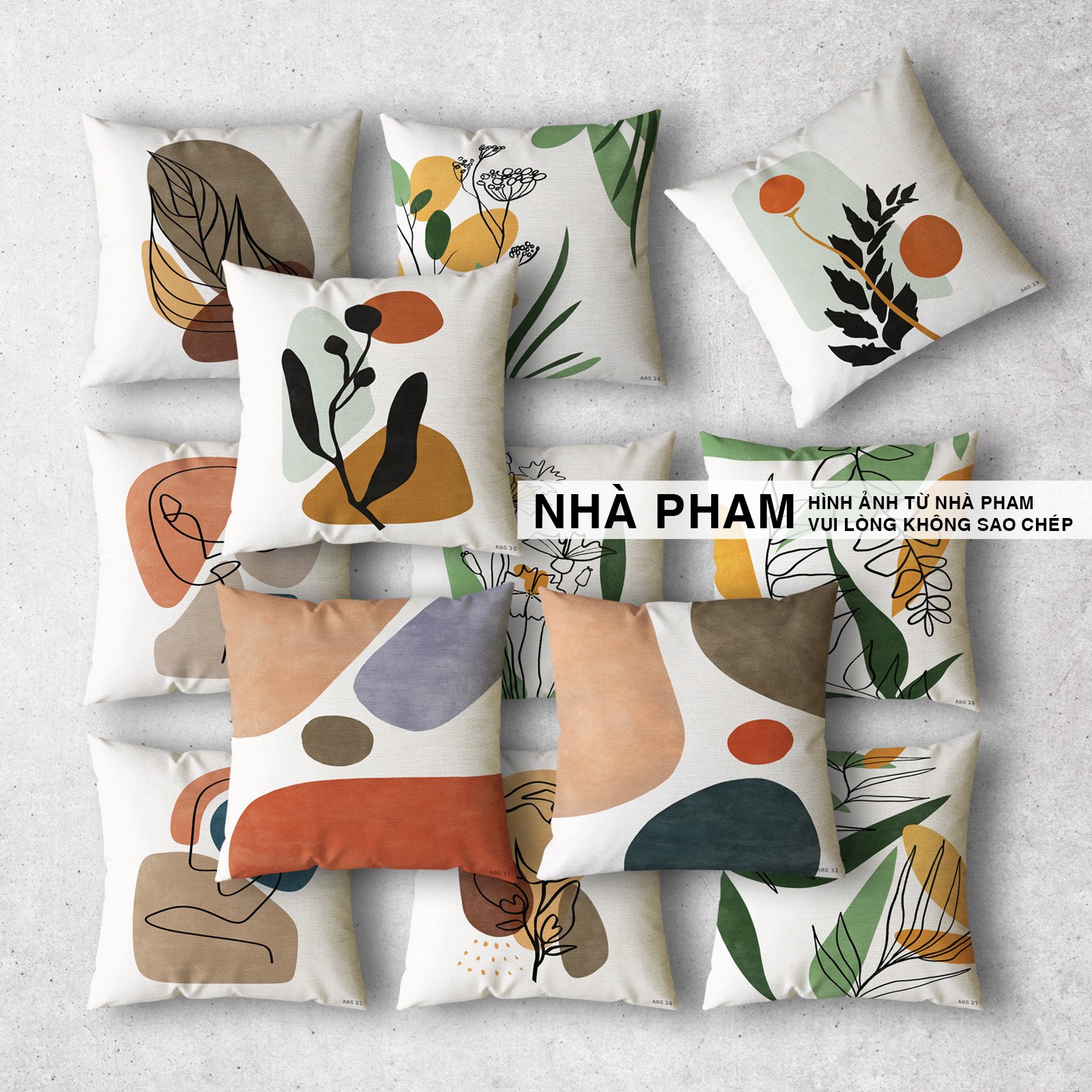 Gối trang trí sofa abstract