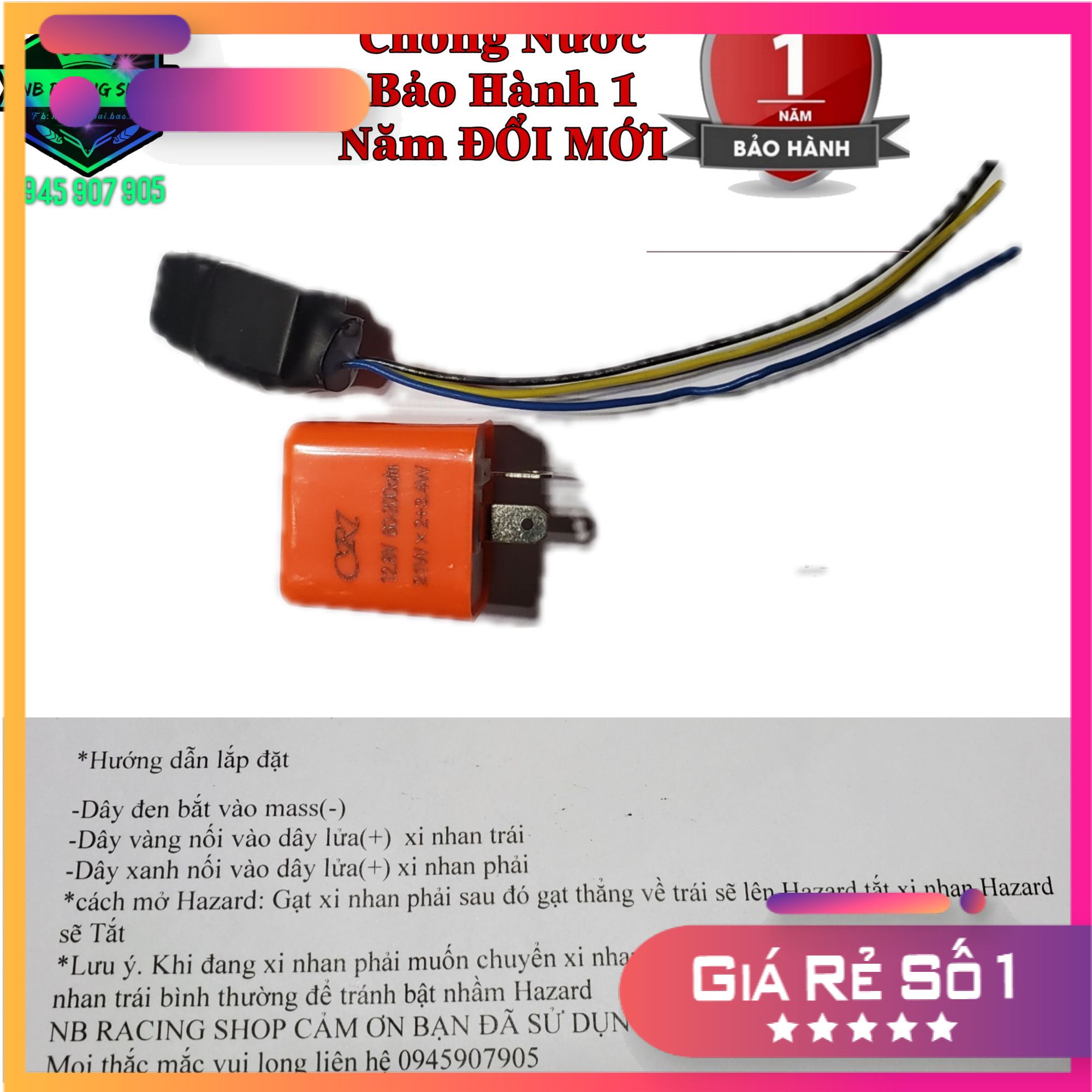 Mạch Ưu Tiên Hazard Cho Tất Cả Dòng Xe Xài Công Tắc Zin