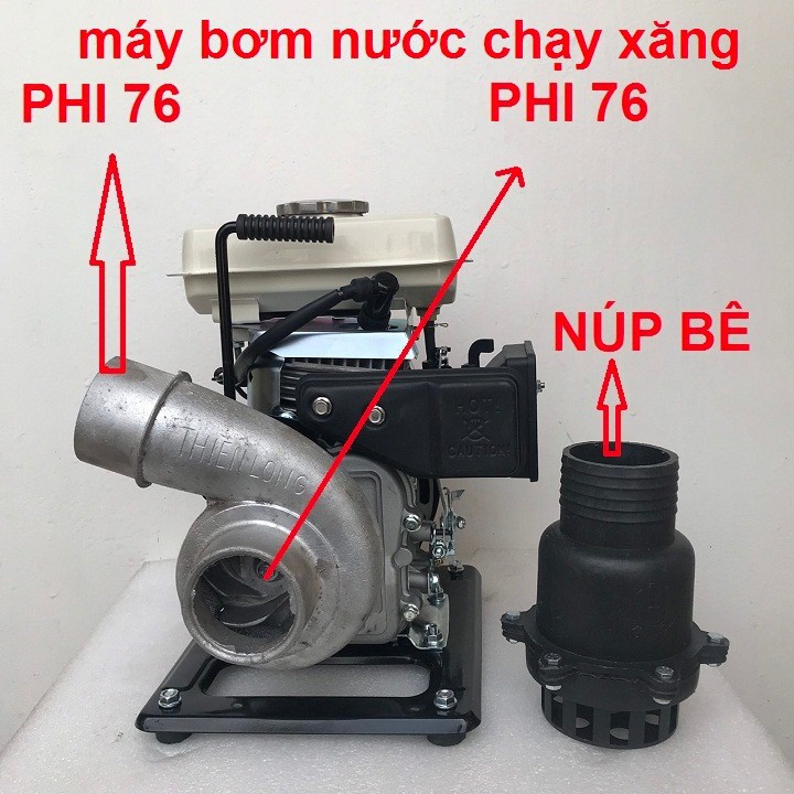 Máy Bơm Xăng Mini 4Thì GX100-152F Phi Ống 76