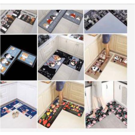 XẢ KHO BỘ 2 THẢM BẾP MỚI CHỐNG TRƠN TRƯỢT 3D SỐNG ĐỘNG 120x40 & 60x40(GIAO HÌNH NGẪU NHIÊN)