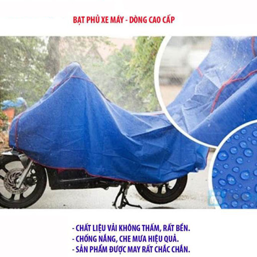 Áo trùm bọc xe máy chống bụi, chống mưa nắng bảo vệ xe của bạn và gia đình khỏi tác động của môi trường đồng thời có thể chống trộm, dễ dàng gấp gọn cất vào cốp xe - Đồ dùng cần thiết cho gia đình