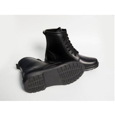 Giày boots nam cao cấp màu đen, giày nam sneakers cổ cao, Giày Boot Nam Màu Đen Martin