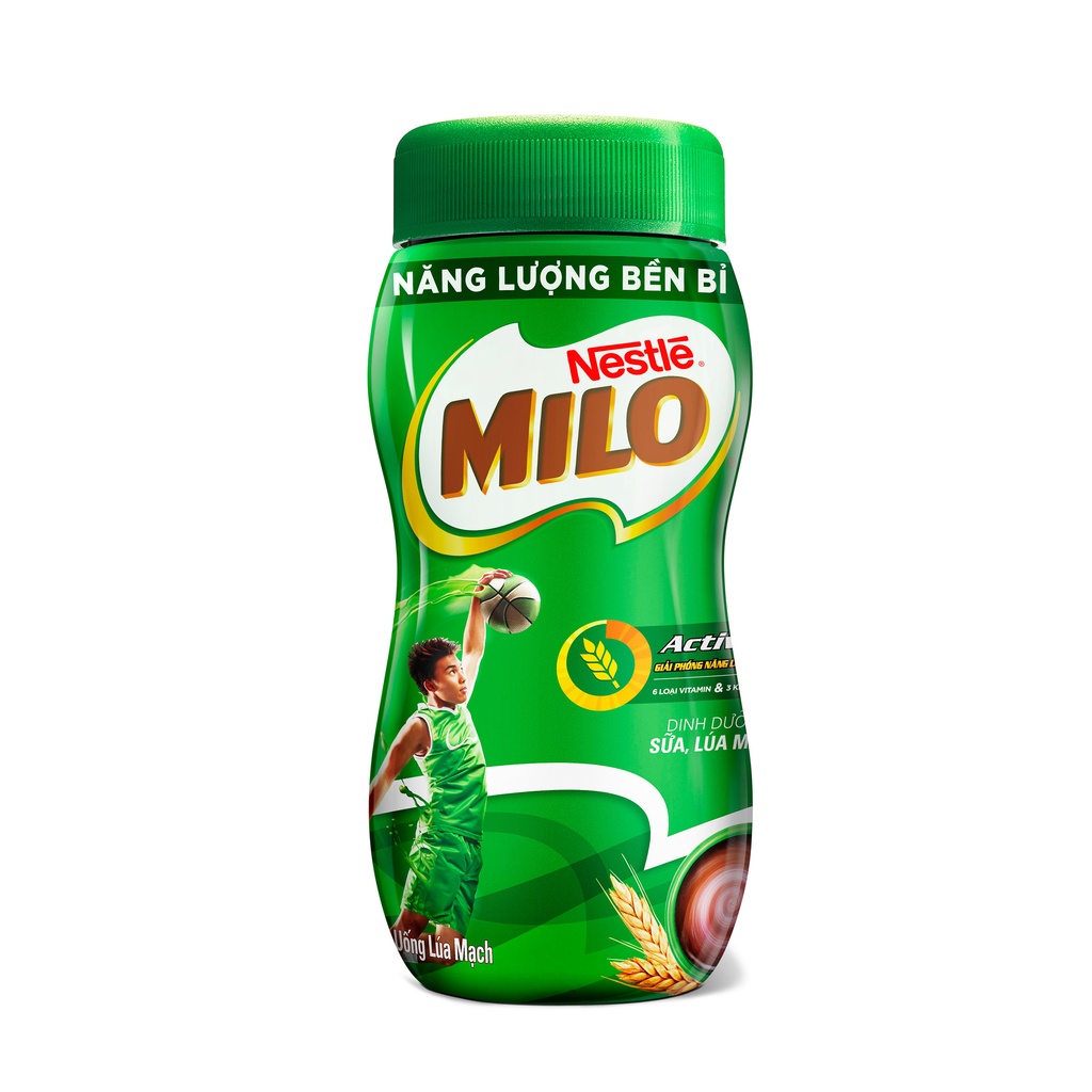 Date T9-24 Hũ thức uống lúa mạch Nestlé Milo nguyên chất 400gr