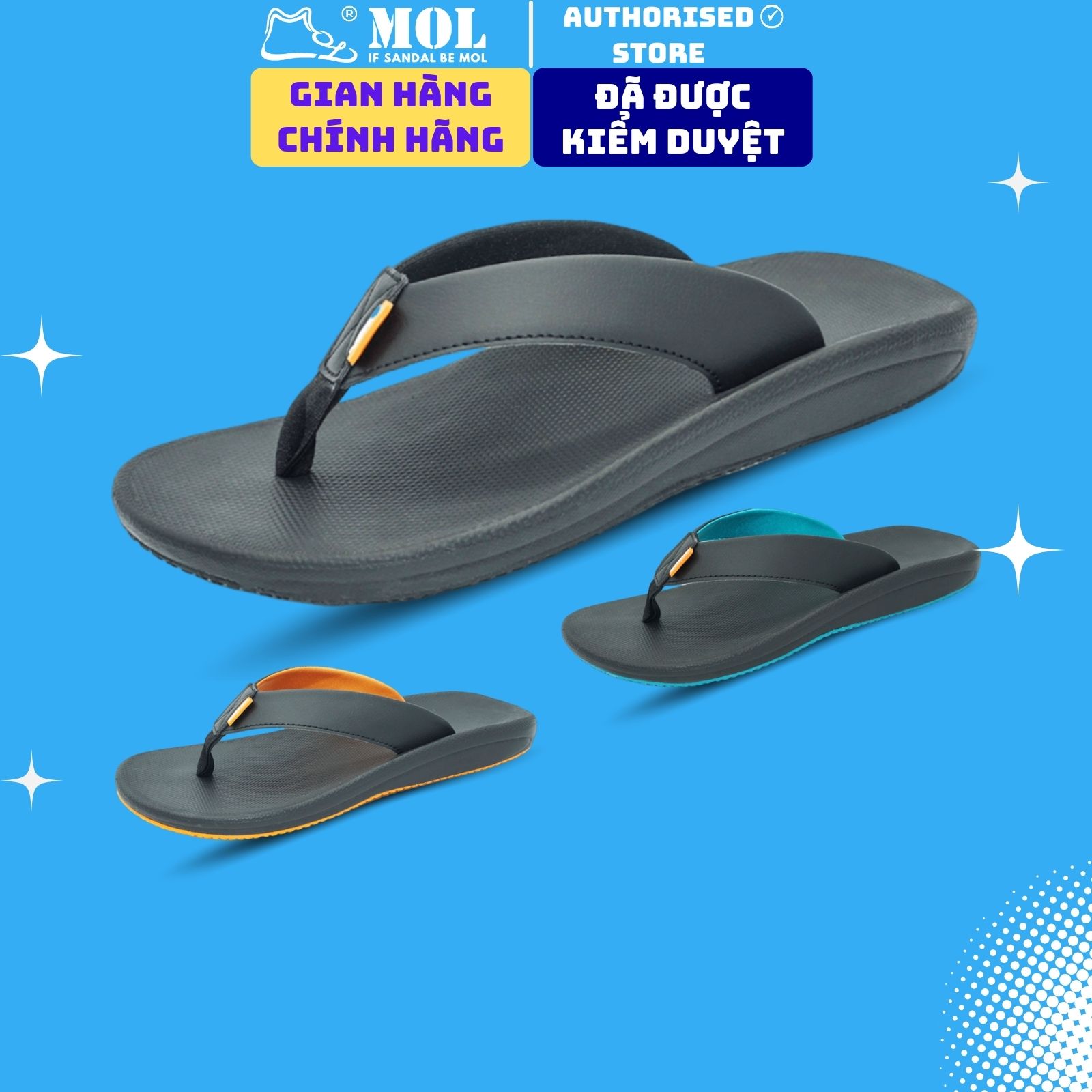 Dép nam chính hãng hiệu Vento quai kẹp CL01BO màu cam có big size 44 45